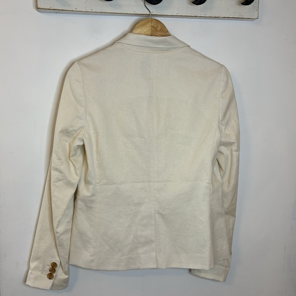 NWT Banana Republic Factory Palma Linen Double Breasted Blazer - Picture 5 of 8